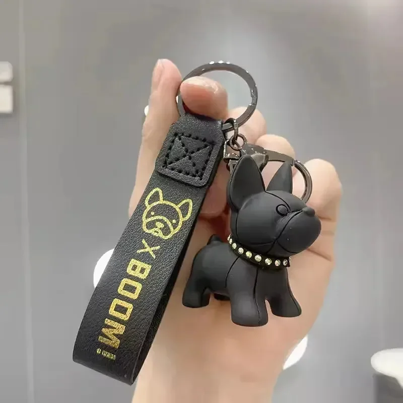 Punk French Bulldog 3D Keychain - Image 5