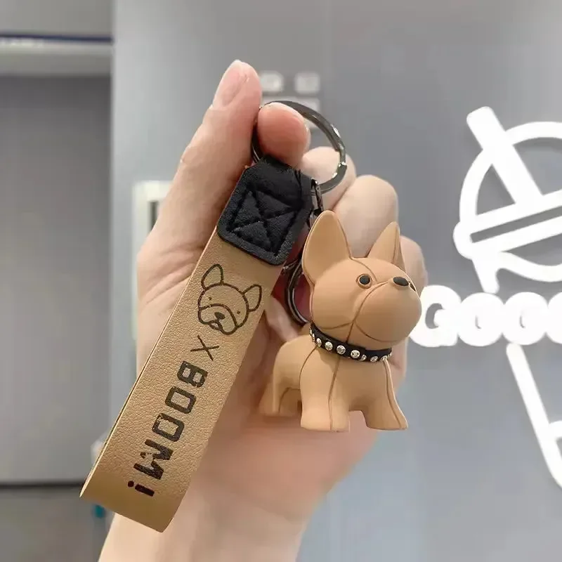 Punk French Bulldog 3D Keychain - Image 6