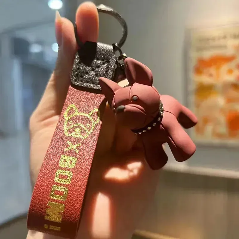 Punk French Bulldog 3D Keychain - Image 7