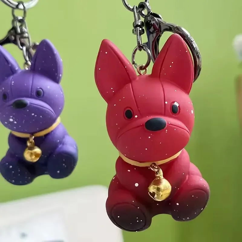Punk Glittery Bulldog Keychain - Image 5