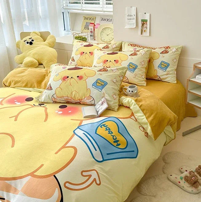 Purin Cuddler Flannel Bedding Set - Image 2