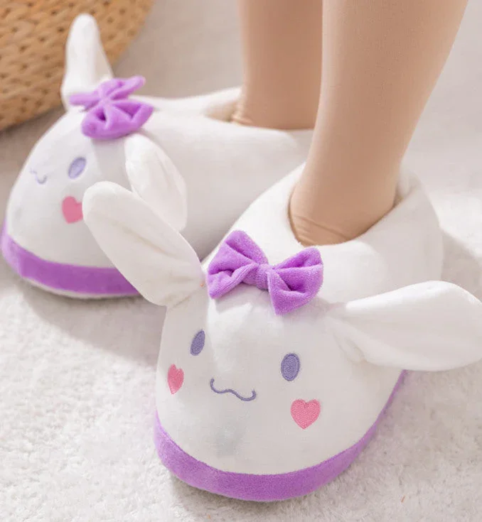Purple Bow Cinna Home Slippers - Image 3