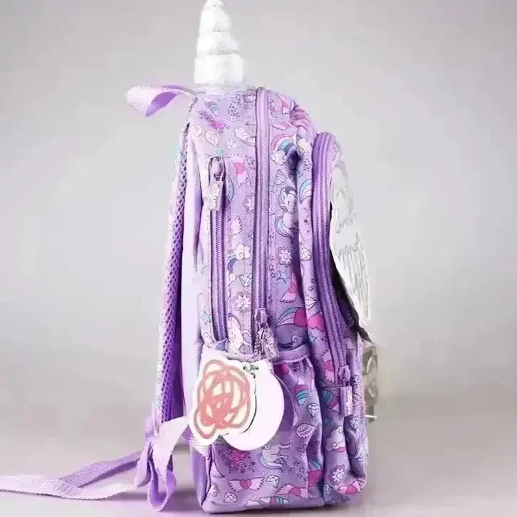 Purple Unicorn Wing Shaped Backpack - Image 4
