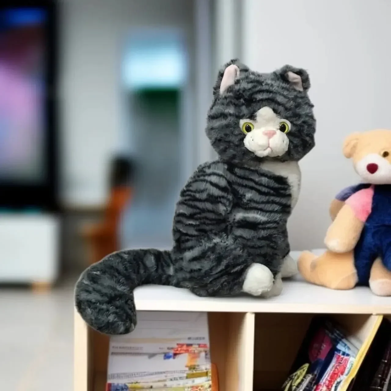 Purrfect Pinstripe Cat Plushies (50 cm) - Image 4