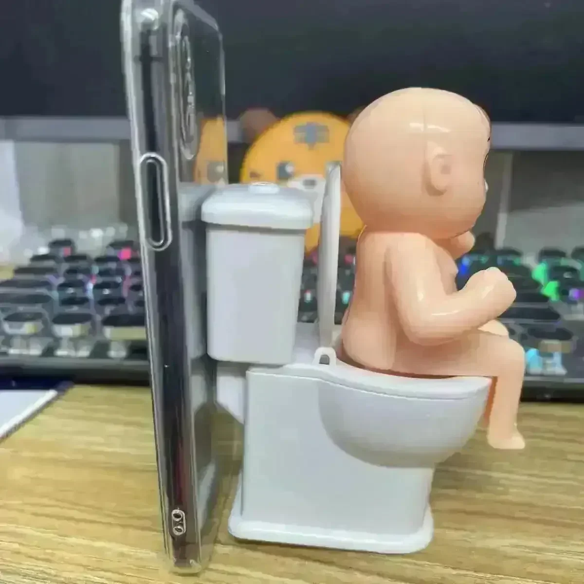 Quirky Toilet Seat Water Spray Phone Case (For iPhone and Samsung) - Image 2