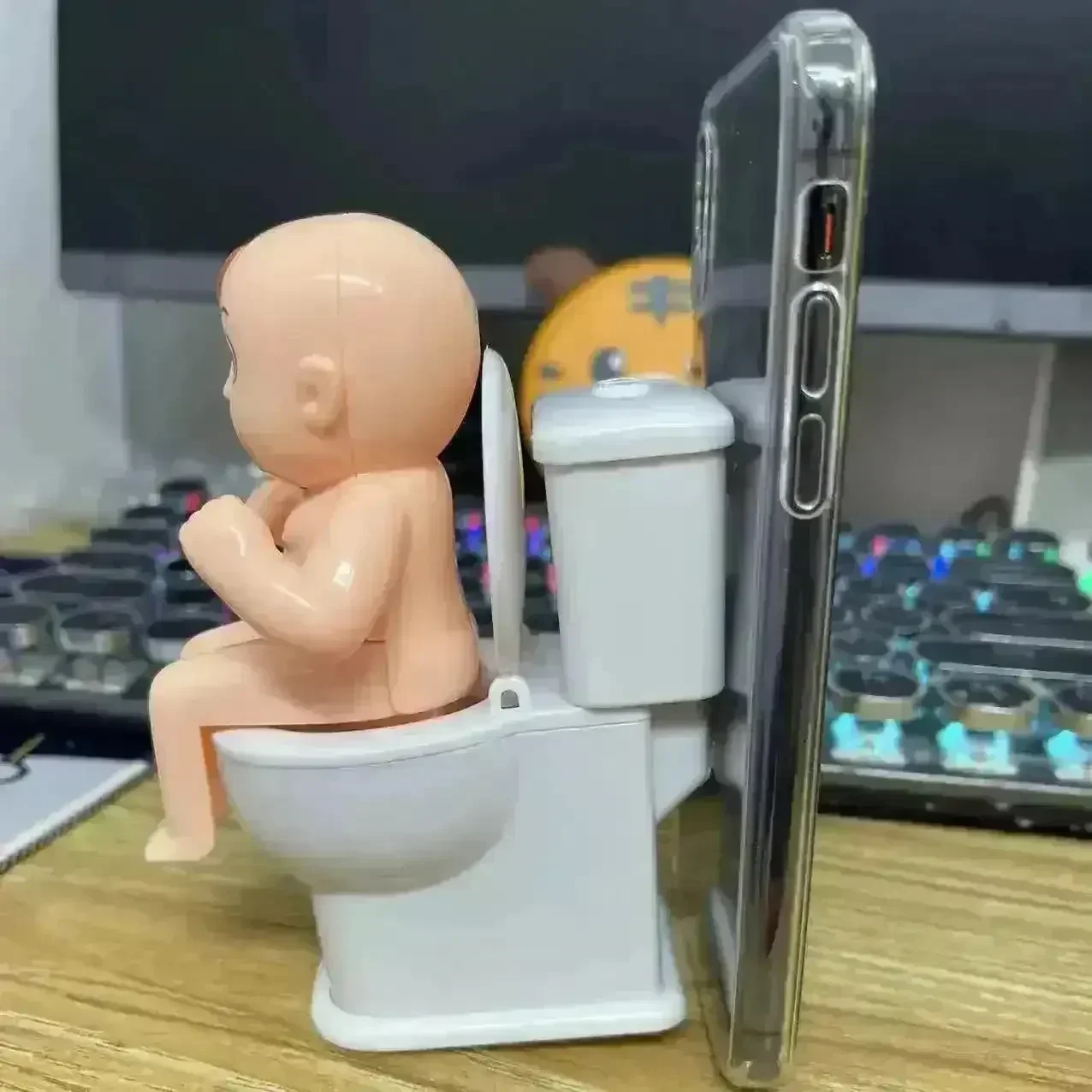 Quirky Toilet Seat Water Spray Phone Case (For iPhone and Samsung) - Image 6