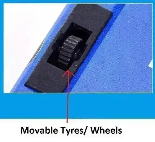 Racing Car Metal Pencil Box with Movable Wheels and Seats - Image 9