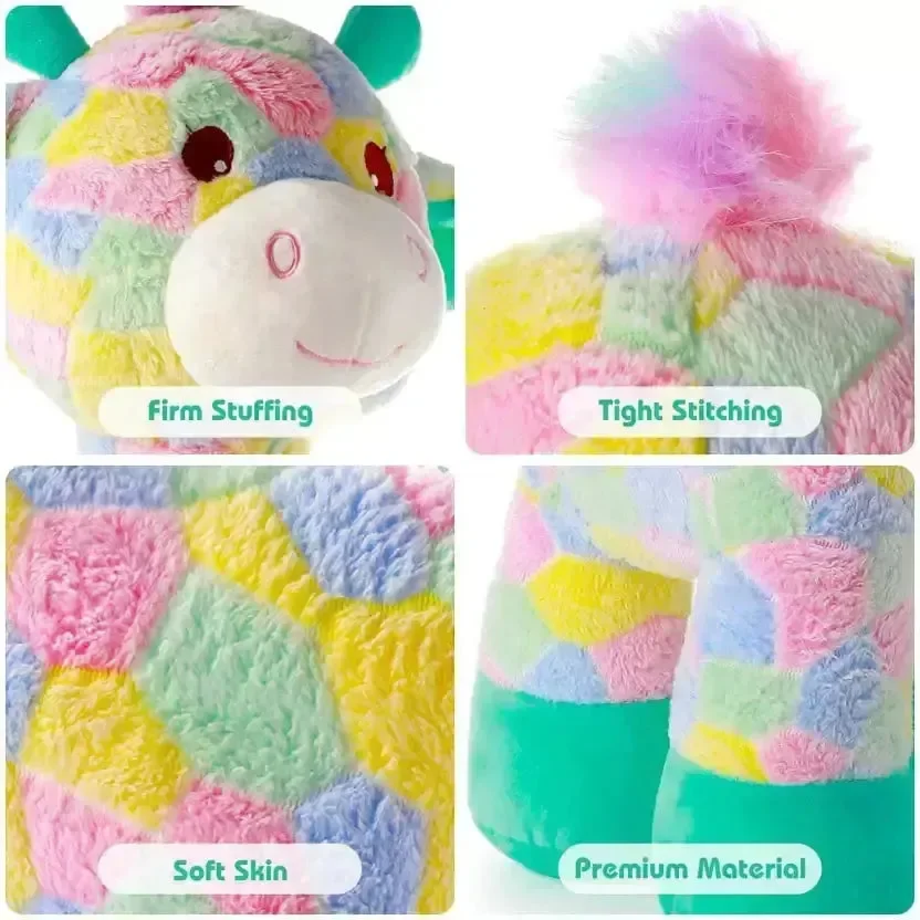 Rainbow Giraffe Plushie (40 cm) - Image 2