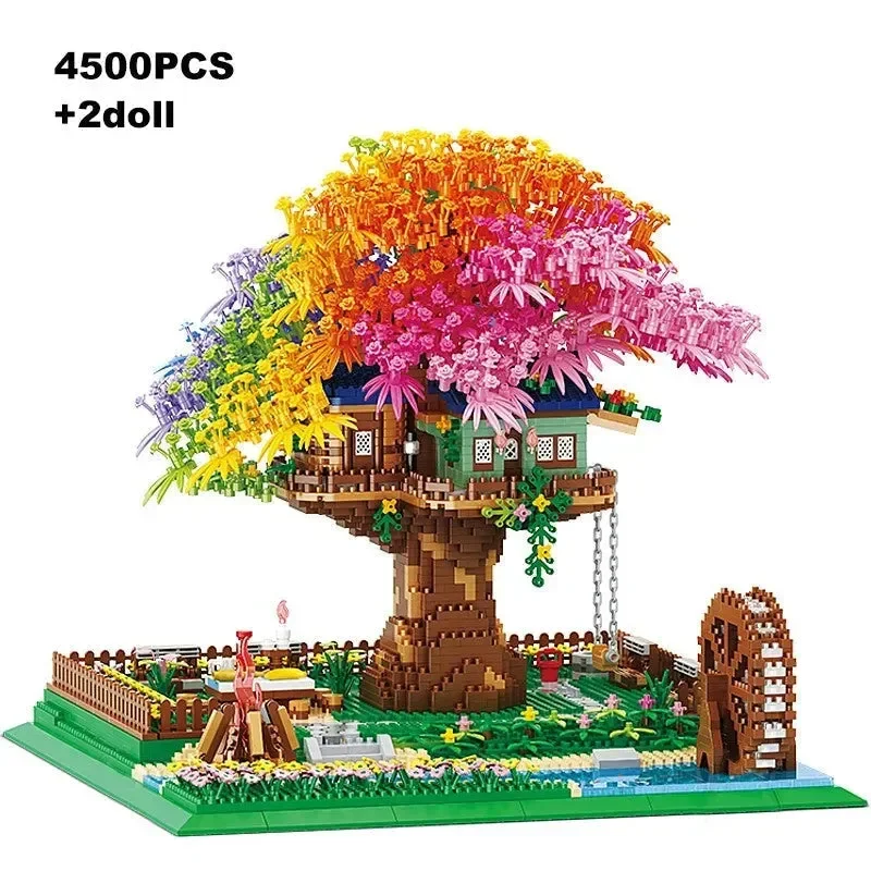 Sakura Tree House LED Nano Building Blocks - Image 12