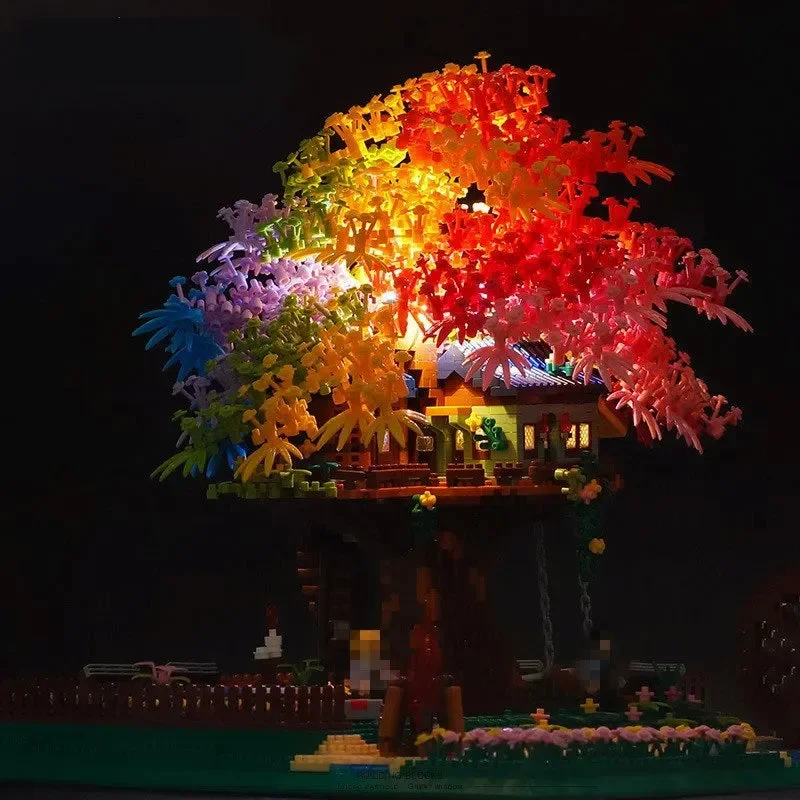 Sakura Tree House LED Nano Building Blocks - Image 7