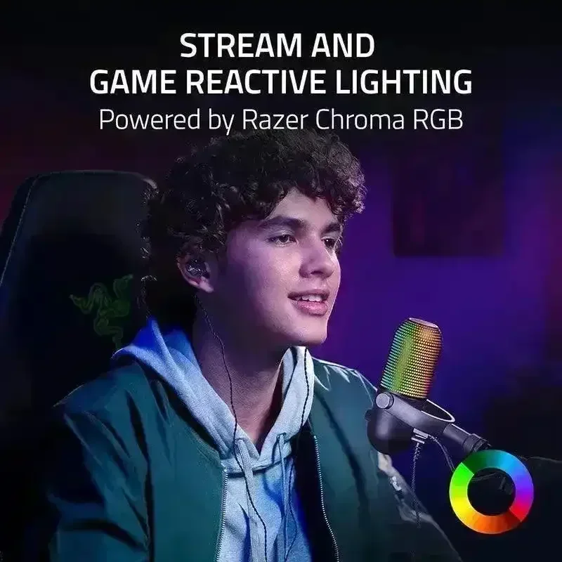 RZR Seiren V3 Chroma RGB  Supercardioid Condenser Mic - Image 5