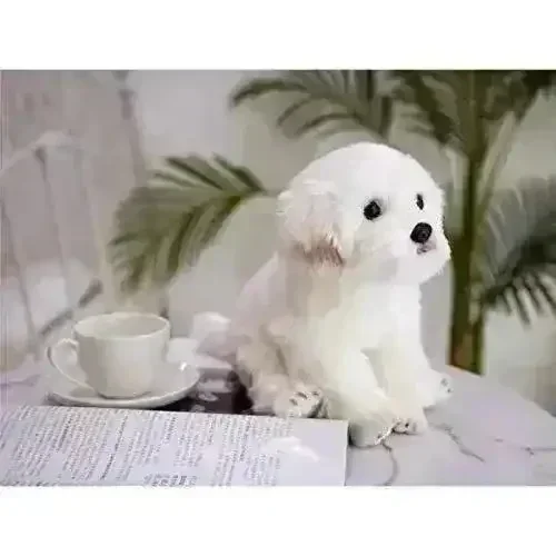 Real-like Maltese Dog Plush - Image 4