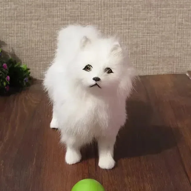 Real Looking Stuffed Samoyed Dog (16 cm) - Image 3