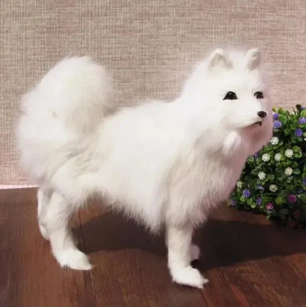Real Looking Stuffed Samoyed Dog (16 cm) - Image 4