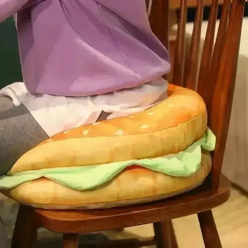 Realistic Burger Plush Pillow - Image 4