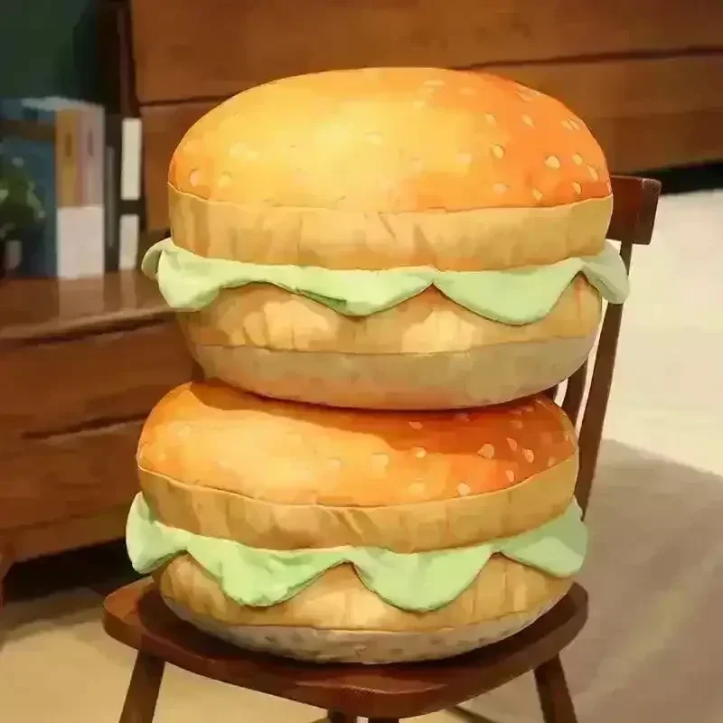 Realistic Burger Plush Pillow - Image 5