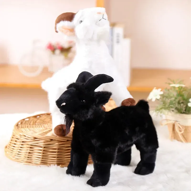 Realistic Horned Goat Plush