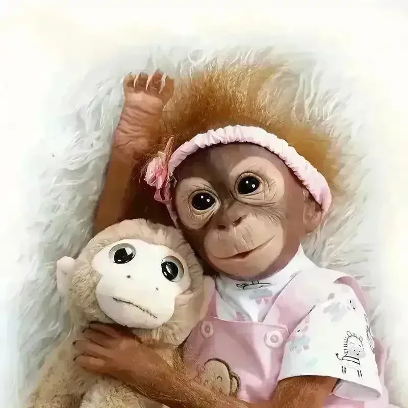 Realistic Orangutan Monkey Doll (55 cm) - Image 8