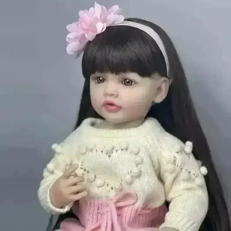 Little Miracle Realistic Silicon Baby Girl Doll (55 cm) - Image 13