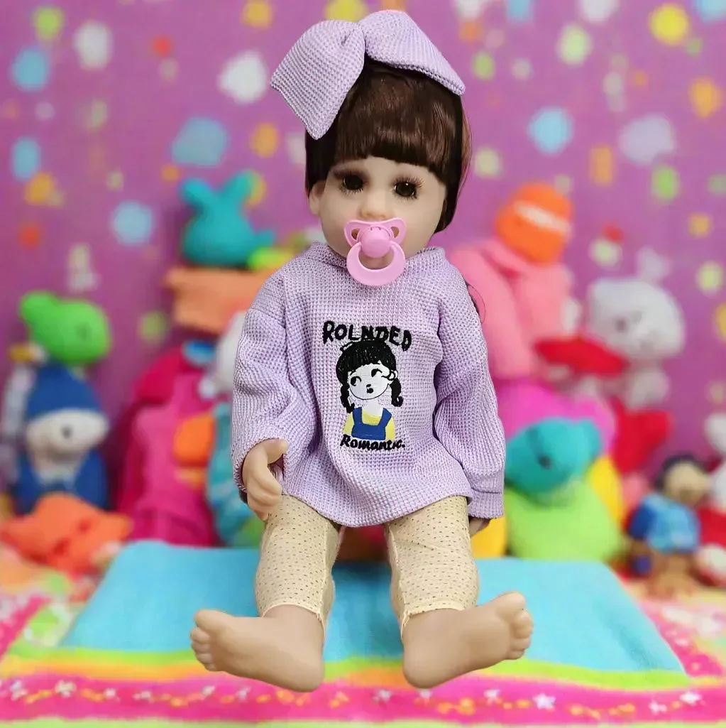 Little Miracle Realistic Silicon Baby Girl Doll (55 cm) - Image 16
