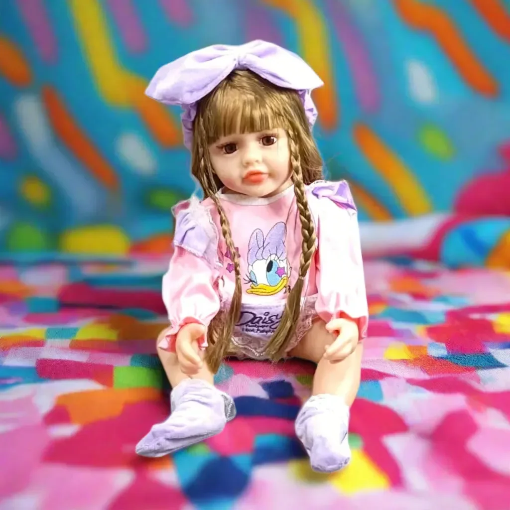 Little Miracle Realistic Silicon Baby Girl Doll (55 cm) - Image 22