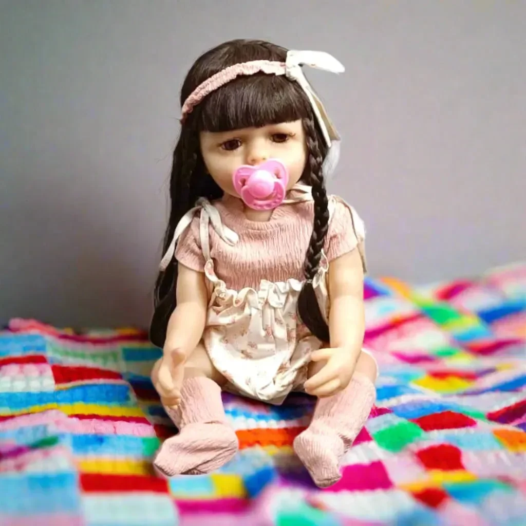 Little Miracle Realistic Silicon Baby Girl Doll (55 cm) - Image 25