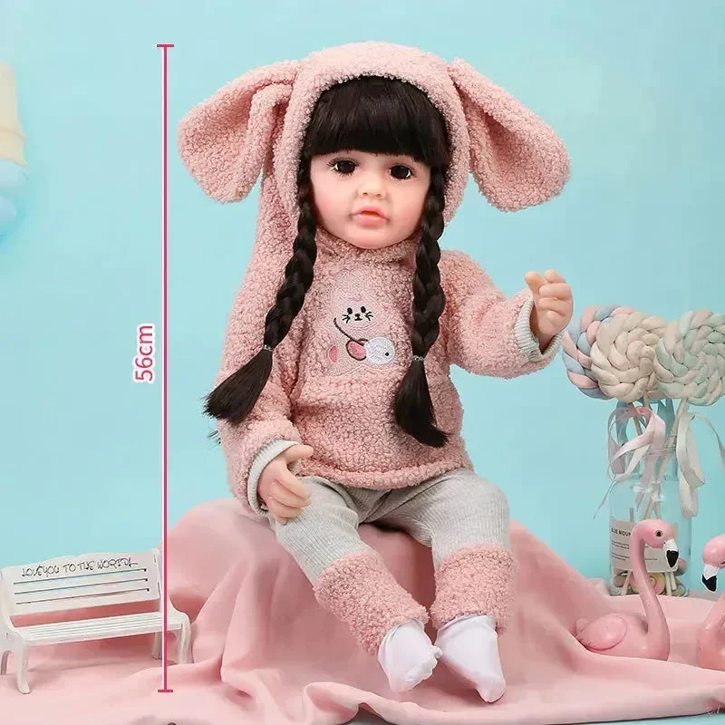 Little Miracle Realistic Silicon Baby Girl Doll (55 cm) - Image 35