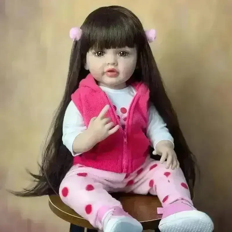 Little Miracle Realistic Silicon Baby Girl Doll (55 cm) - Image 4