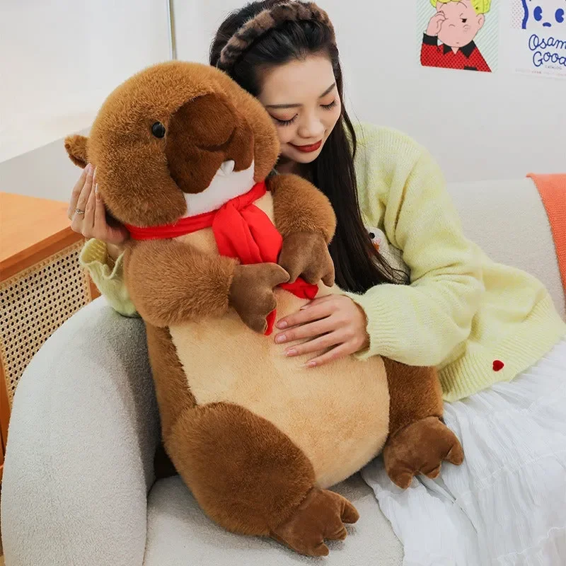 Red Scarf Beaver Plushie - Image 3