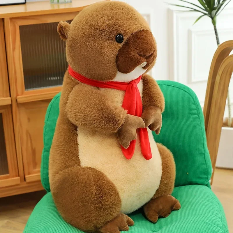 Red Scarf Beaver Plushie - Image 7