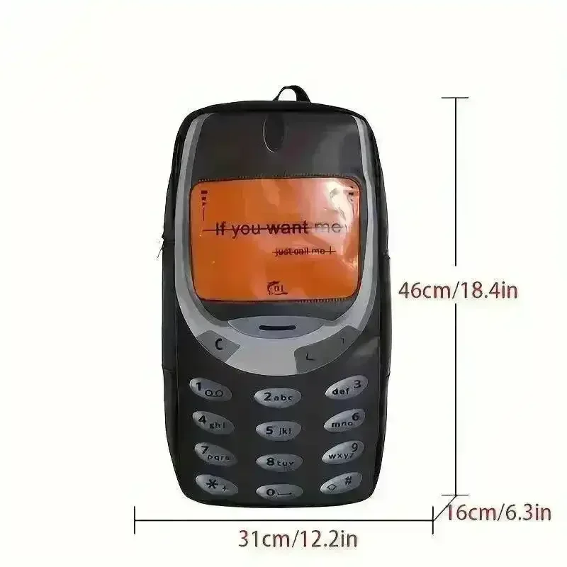 Retro 3310 Mobile Phone Shaped Backpack - Image 19