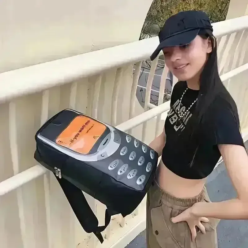 Retro 3310 Mobile Phone Shaped Backpack - Image 3