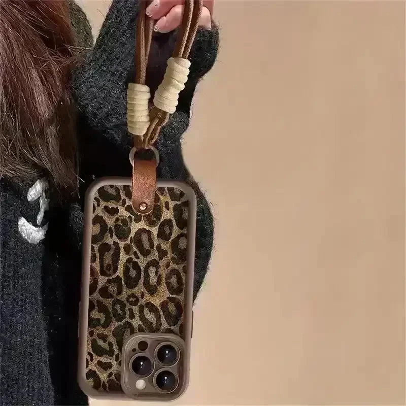 Retro Leopard Print Phone Case (For iPhones) - Image 5