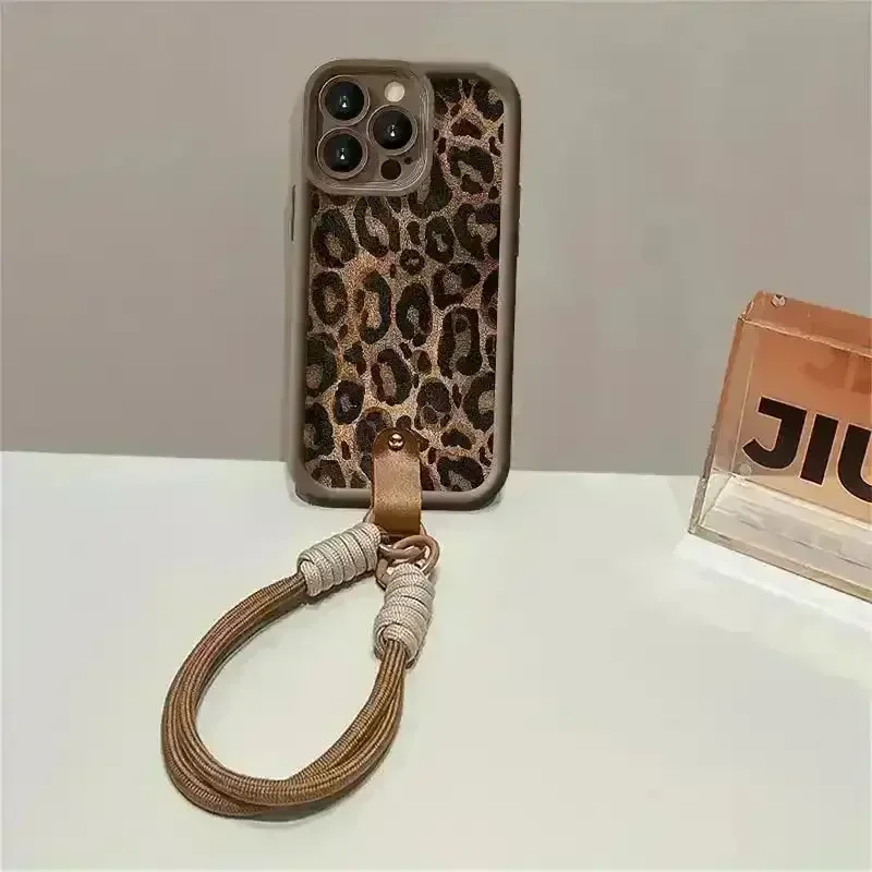 Retro Leopard Print Phone Case (For iPhones) - Image 6