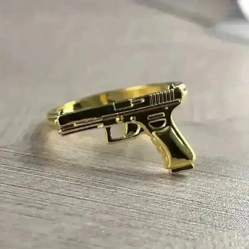 Retro Punk Pistol Ring - Image 7
