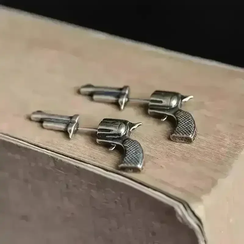 Retro Revolver Stud Earrings