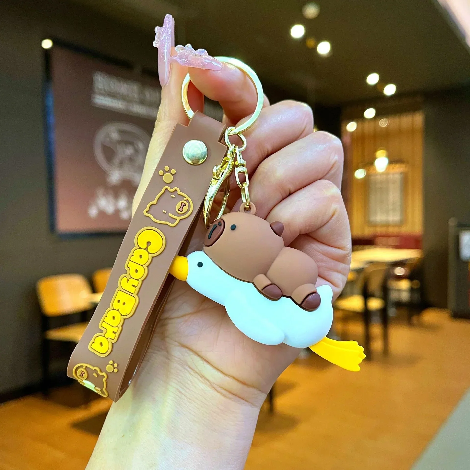 Rider Capybara 3D Keychain - Image 6