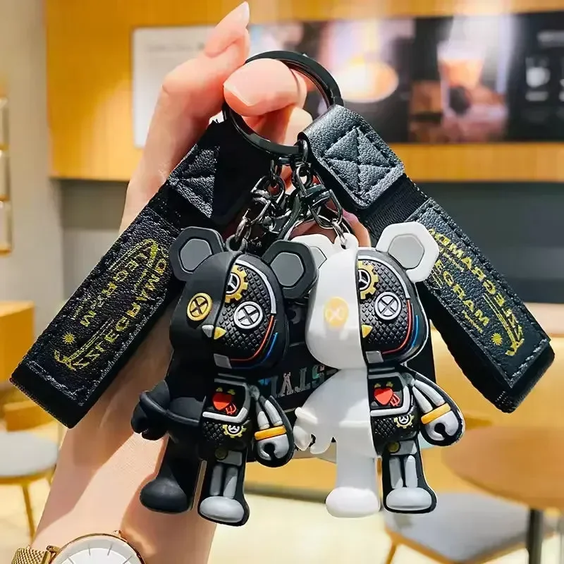 Robo-Hug Hybrid Bear Keychain
