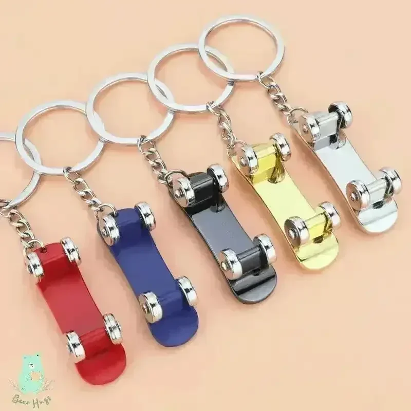 Rolling Radness Revolving Skateboard Keychain - Image 3