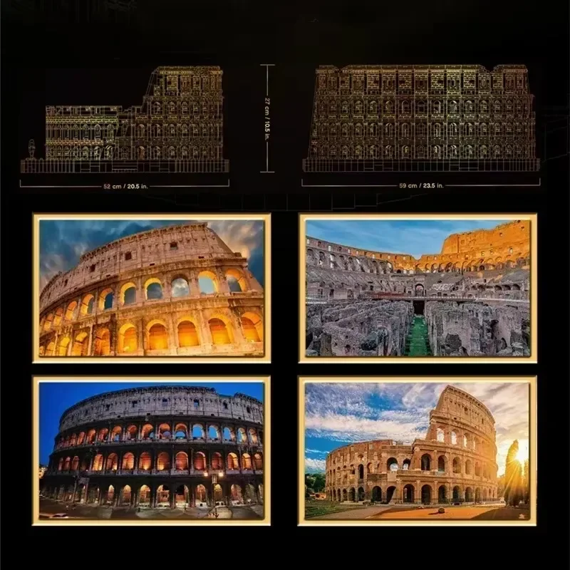 Rome Colosseum Building Blocks (9036 Pcs) - Image 3