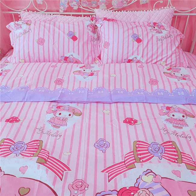 Rosewater Stripe Melody Bedding Set - Image 5