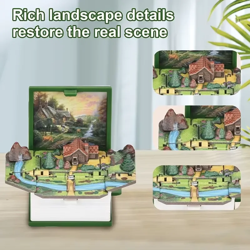 Rural Landscape 3D Folding Keychain - Image 3