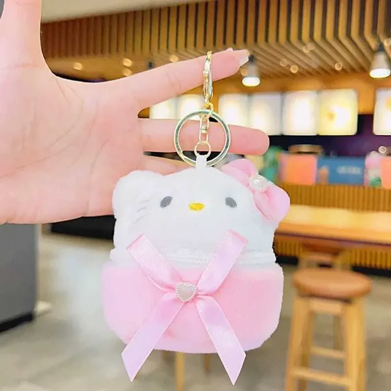 Sanliou Blushing Bow Purse Keychain - Image 2