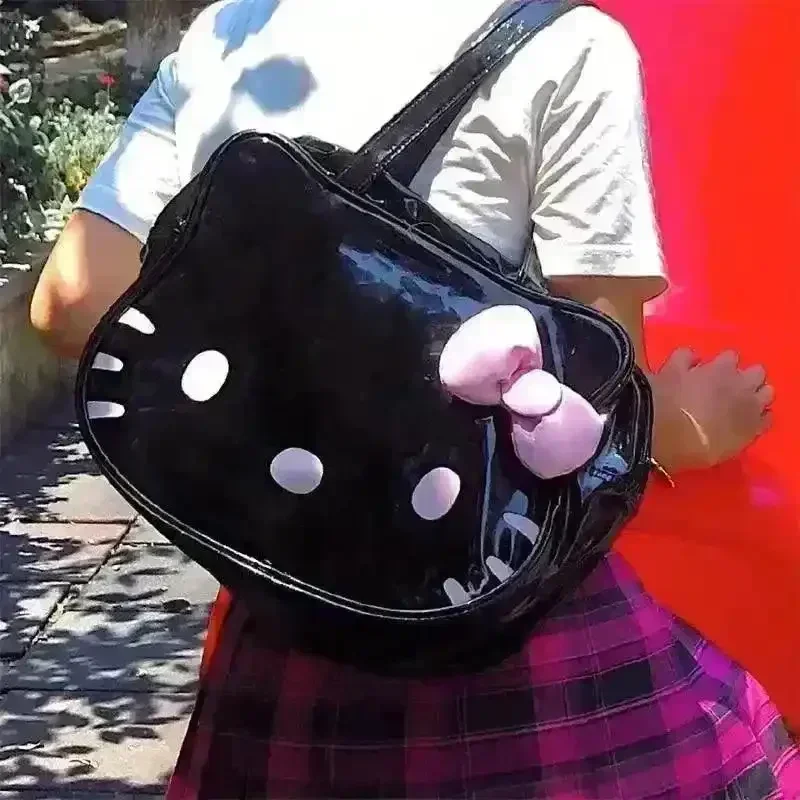 Sanliou Black Hello Kitty Tote Bag - Image 4