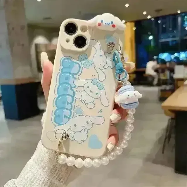 Sanliou Cinnamoroll Pochacco Beaded Case (For iPhones) - Image 3