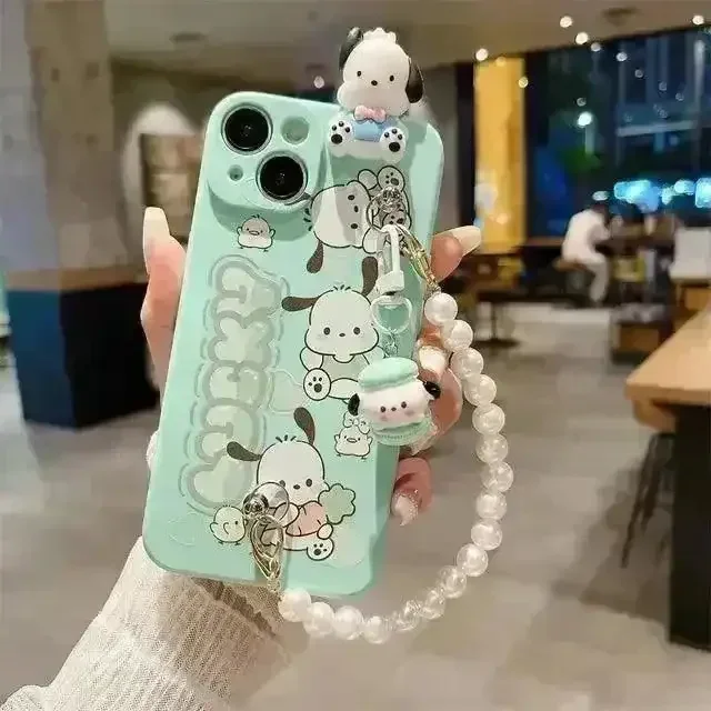 Sanliou Cinnamoroll Pochacco Beaded Case (For iPhones) - Image 4