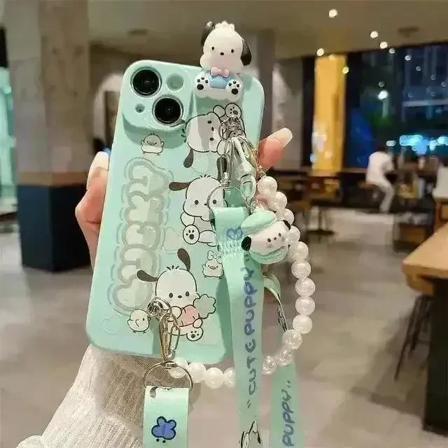 Sanliou Cinnamoroll Pochacco Beaded Case (For iPhones) - Image 5