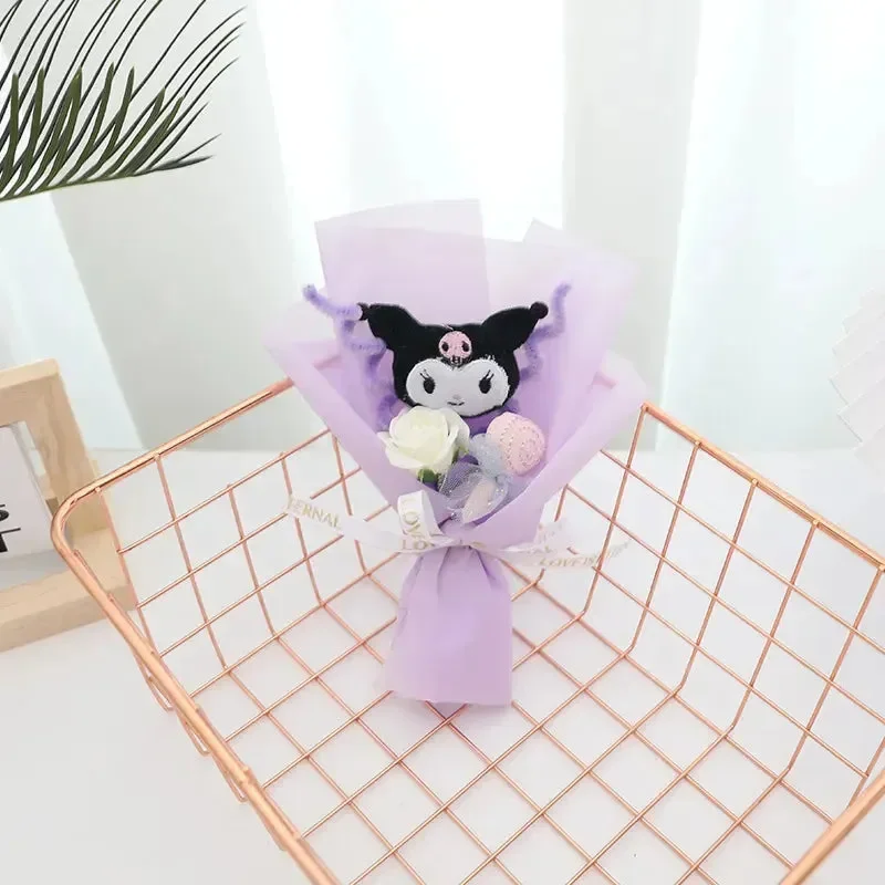 Sanliou Flower Bloom Mini Plush Bouquet - Image 3
