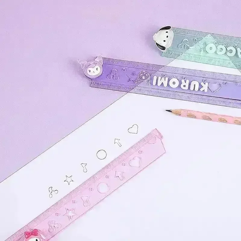Sanliou Folding Ruler with Shapes (30 cm) - Image 4