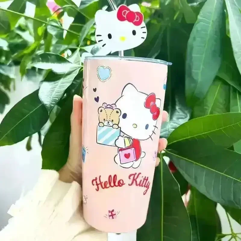 Sanliou Hello Kitty Kuromi Insulated Tumbler (600 ml) - Image 10